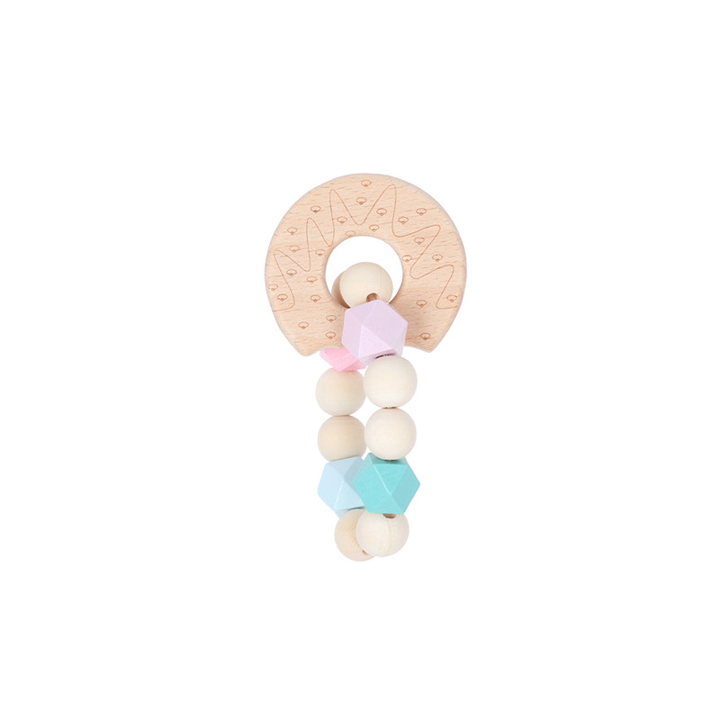 1PC Hout Tandjes speelgoed Baby Armband Dier Vormige Sieraden Tandjes Voor Baby Organische Houten Siliconen Kralen Accessoires Speelgoed: 1