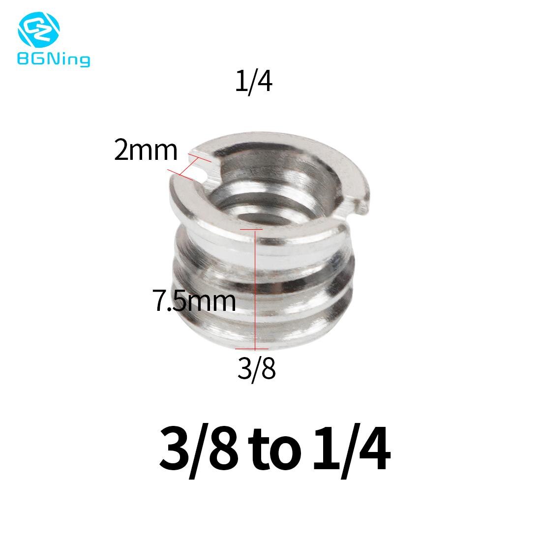 BGNing 1/4" to 3/8" 5/8" to 3/8" Male to Female Thread Screw Mount Adapter Tripod Plate Screw Plate Screw Mount for SLR Camera