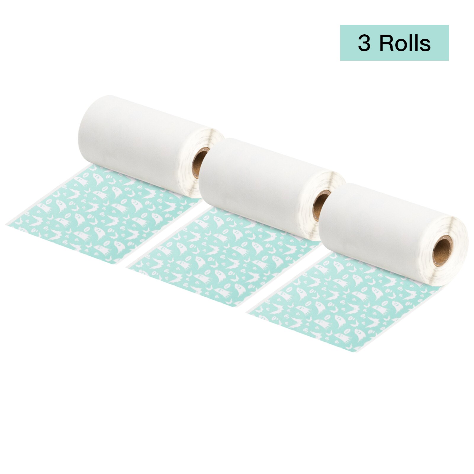 3 Rolls Self-Adhesive Thermal Paper Black on Red Heart Red Background 53mm*3.5m Compatible with Phomemo M02/M02S Thermal Printer: Green