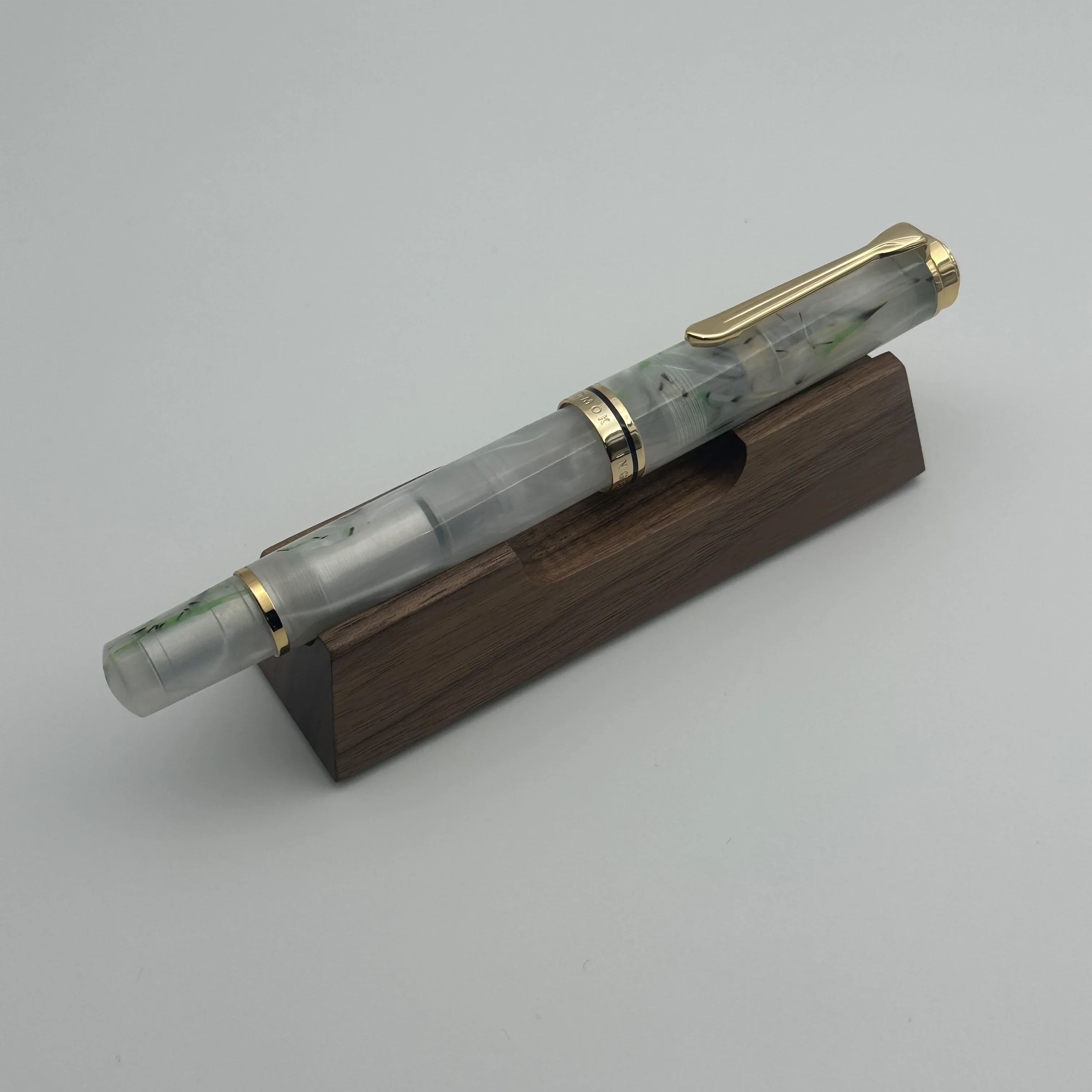 Admok M800 Pen Acrylic Piston Fountain Pen Schmidt Nib F M B 0.5 0.7 1.0MM Nib Golden Clip Writing Office Pen