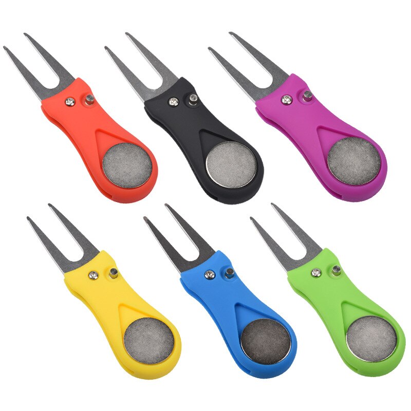 Sammenleggbar golflegging av grønt gaffelreparasjonsverktøy lette bærbare golfutstyr som 88