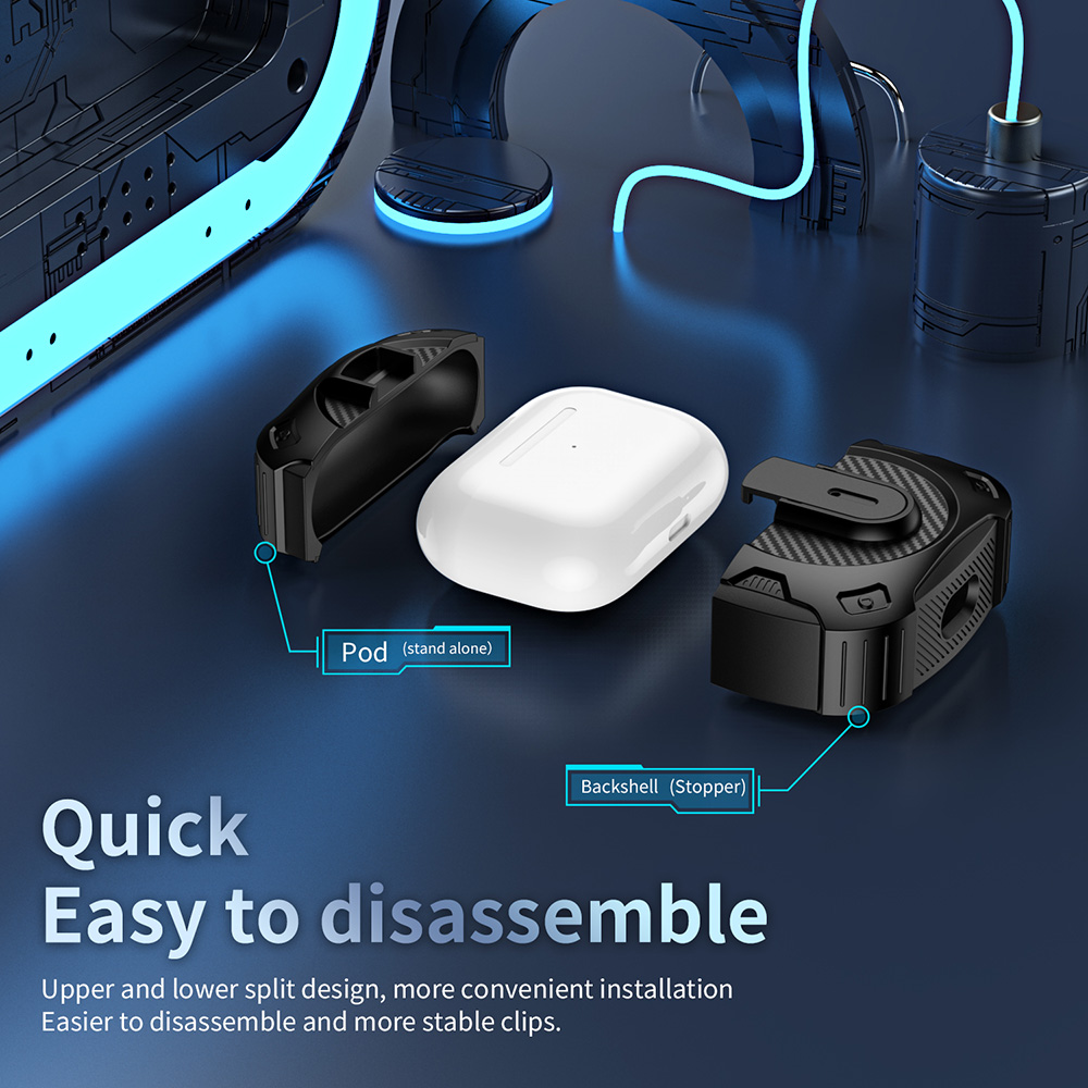 Earphone Cover Compatible with Apple Airpods 4 ANC 3 Pro Case Shockproof Protection Case Keychain for Airpods 1 2 Pro 2Pro Cover
