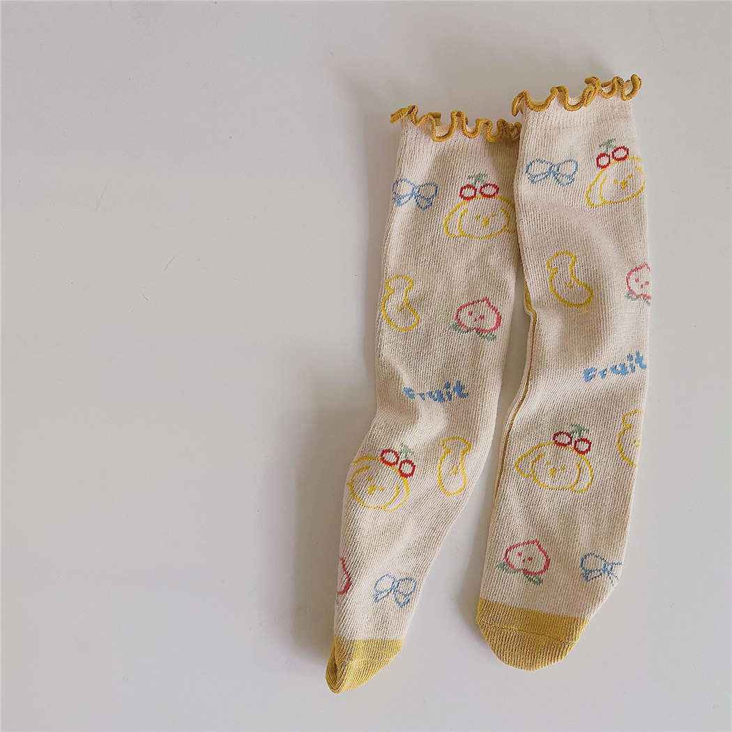 Baby Jongen En Meisjes Cartoon Beer Sokken Zachte Ademende Baby Kids Knie Hoge Lange Sokken Voor Peuter Booties Sokken Kinderen meias: 2