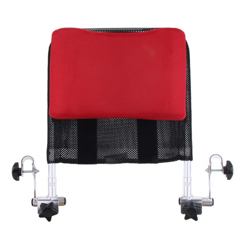JayCreer silla de ruedas reposacabezas soporte de cuello asiento cómodo cojín trasero acolchado ajustable para adultos portátil Universal: Red