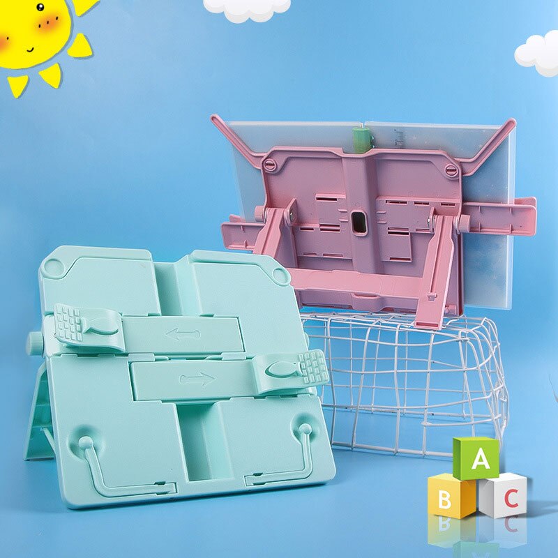 Adjustable Book Stand Height and Angle Adjustable Book Holder with Page Paper Clips for Big Heavy Textbooks Music Books EM88