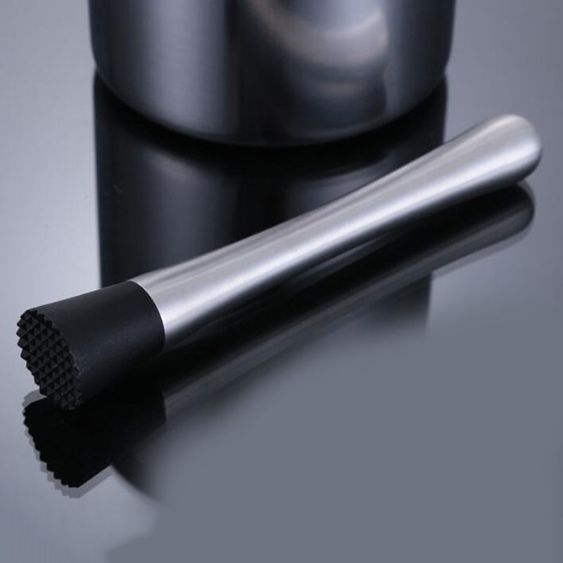 Stainless Steel Handle Swizzle Stick Ice Cream Popsicle Lemon Cocktail Bar Crushed Ice Hammer For Party Bar Tool