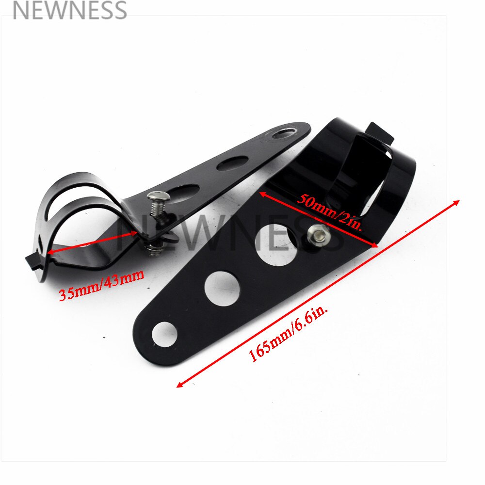 5 3/4" Motorcycle 5.75 Inch LED Headlight Mounting Housing Bucket for Harley Headlight HeadLamp Housing Cover Bucket Lighthouse: 35-43mm