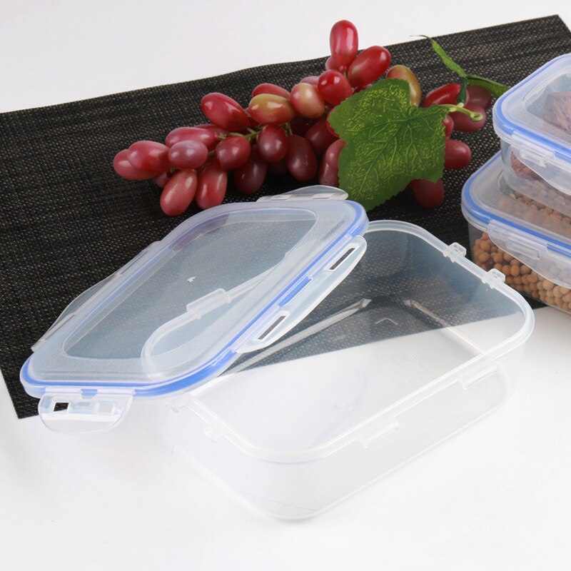 Portable lunch box plastic lunch box meal storage food preparation lunch box reusable microwave oven container household box