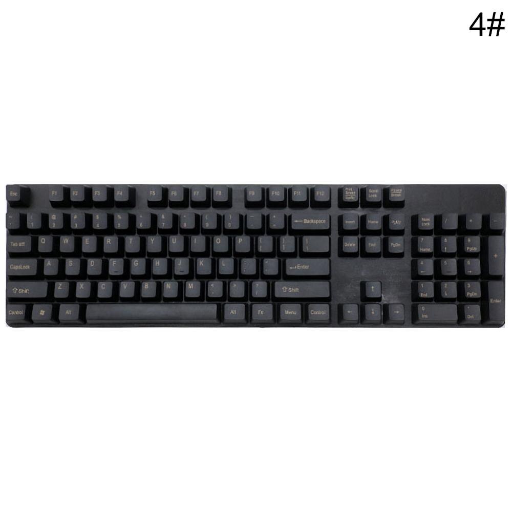 Mekaniska tangentbord utbytbara knappar dubbla skott pbt 108 tangenter för cherry mx tangentbord switch: 4