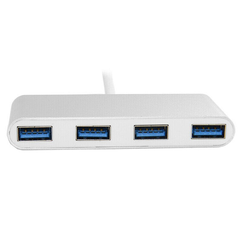-Thunderbolt USB 3.1 Type-C to USB 3.0 4 Port Hub Adapter USB-C Aluminum