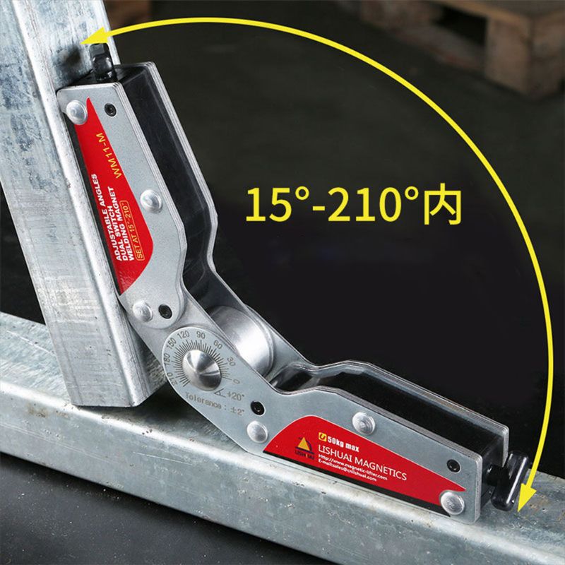 WM11 15-210 Graden Op/Off Verstelbare Hoeken Lassen Magneet/Schakelbare Neodymium Magnetische Lassen Houder S/M Maat