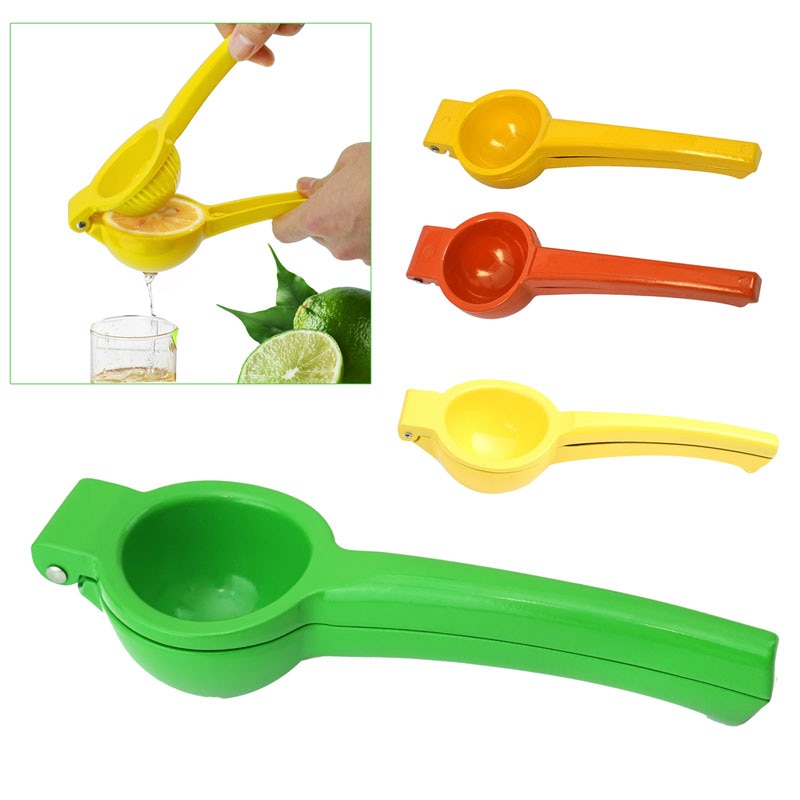 Ny citron klemme citron juicer juice bar manuelt kontrol citron klip aluminium produkter test