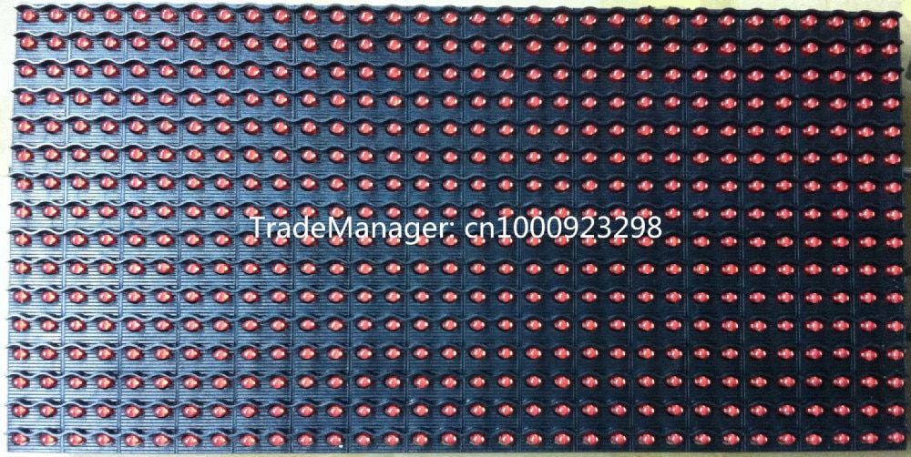 P10 Semi-Outdoor Single Red Color Led Panel Display Module