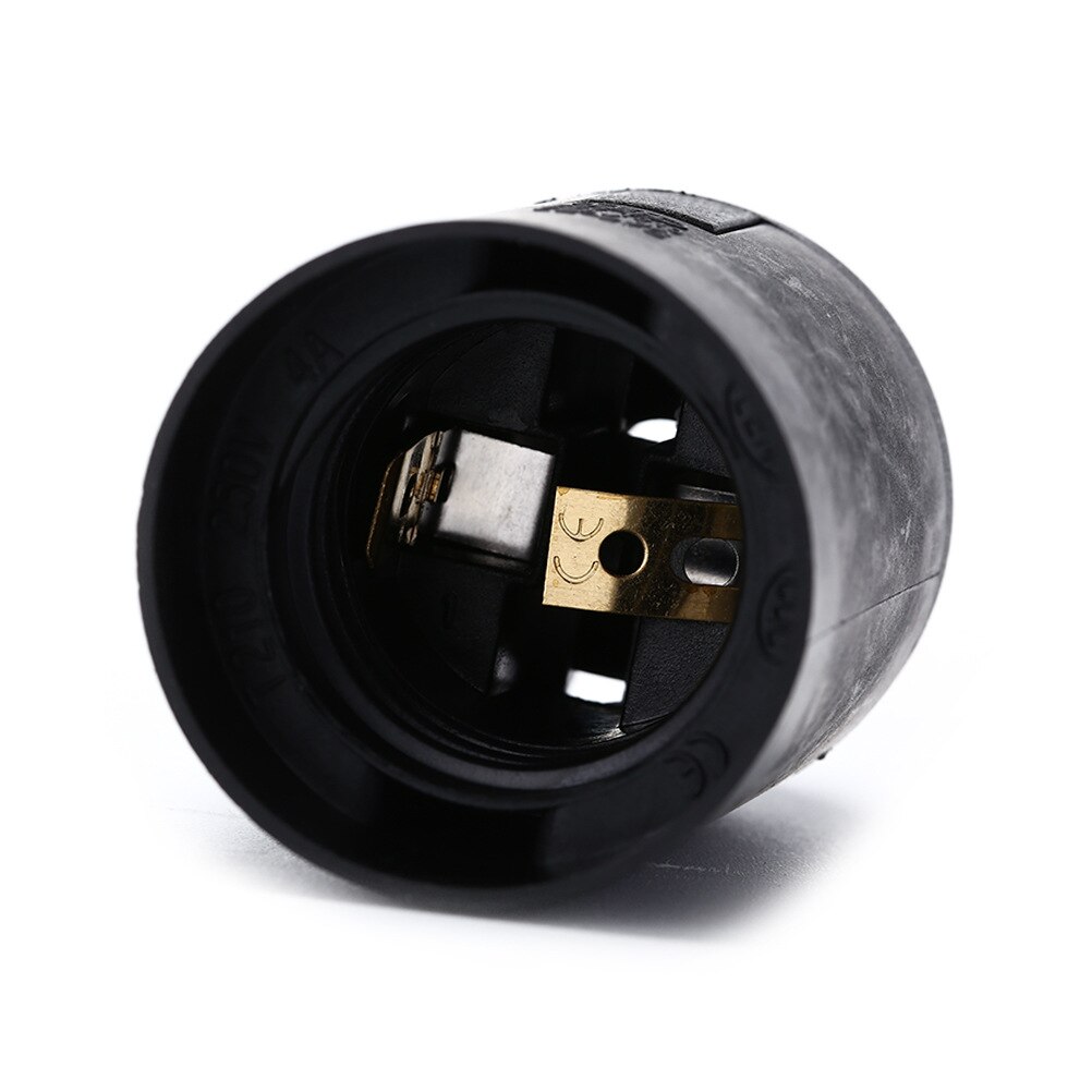 5pcs/lot E27 Plastic bulb holder Lamp Bulb Holder Socket Lamp Base White/Black Screw Pendant Light