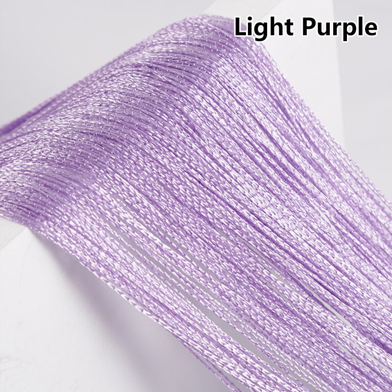100CM X 200CM Solid Color Curtains Thread Line Curtains For Living Room Door Wall Window Panel Tassel Curtain Home Decoration: 14
