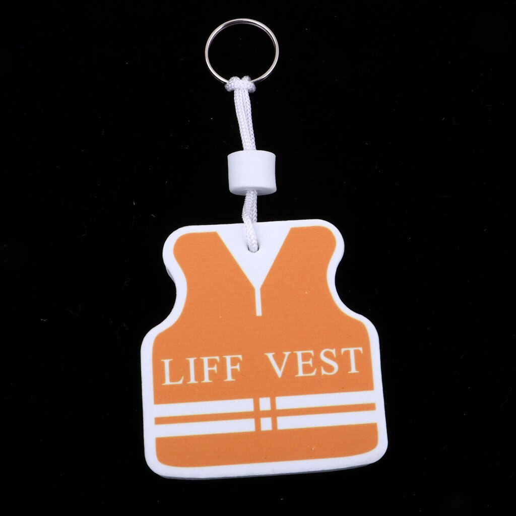 Galleggiante Chiave Anello Portachiavi Galleggiante Portachiavi Galleggianti Catena Chiave per la Nautica Marine Kayak Da Pesca Barche a remi: Vest White Orange