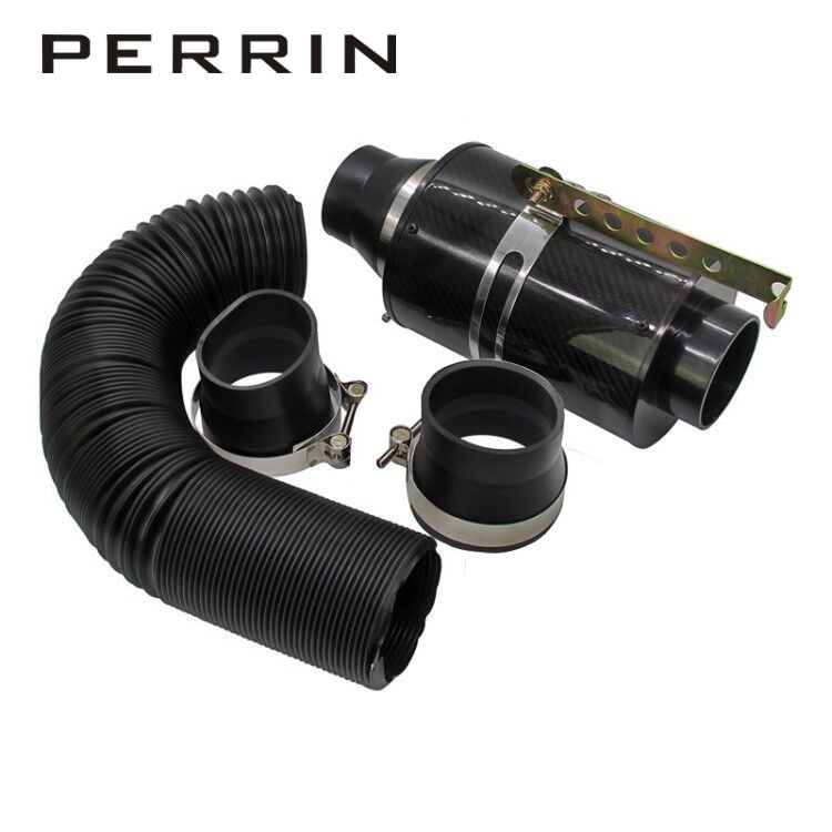 Universal Racing Carbon Fiber Cold Feed Induction Kit Carbon Fiber Air Intake Kit Air Filter Box without Fan