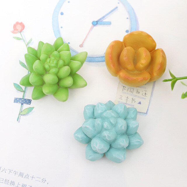 Plant Stereoscopische 3D Leuke Magneten Sticker Sterke Magneten Fix Papier