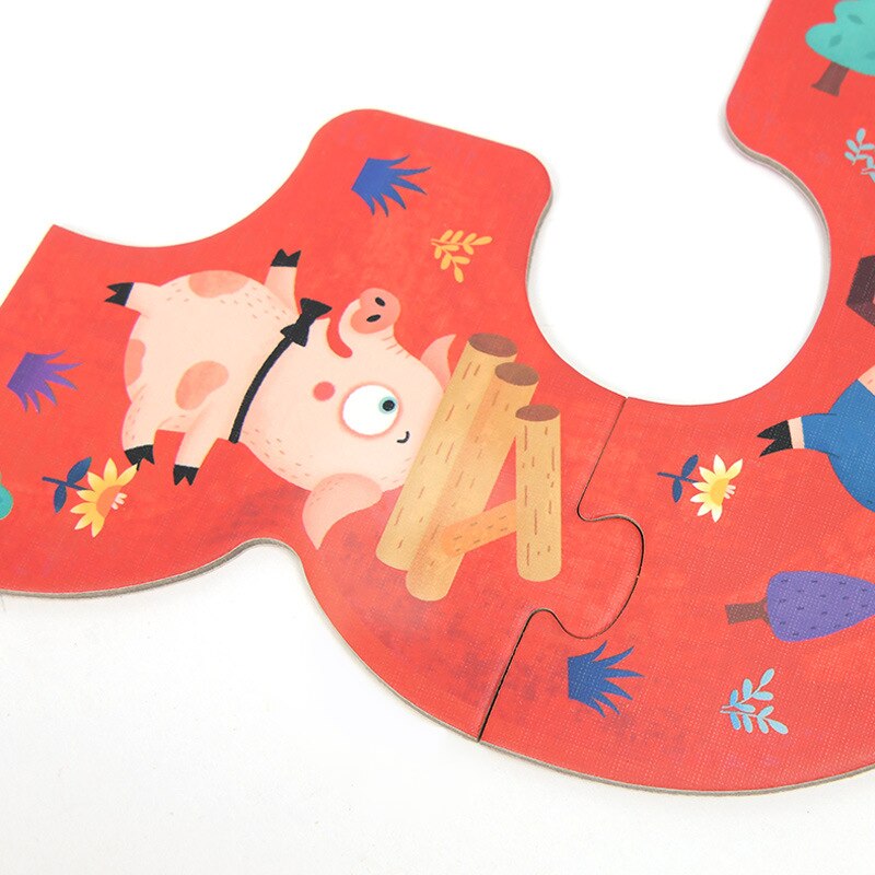 MiDeer Baby Puzzle Spiele Bildung Kleinkind 2 Jahre + 15Stck Anzahl Kreative Intelligenz Märchen Nizza Verpackung Für freundlicher