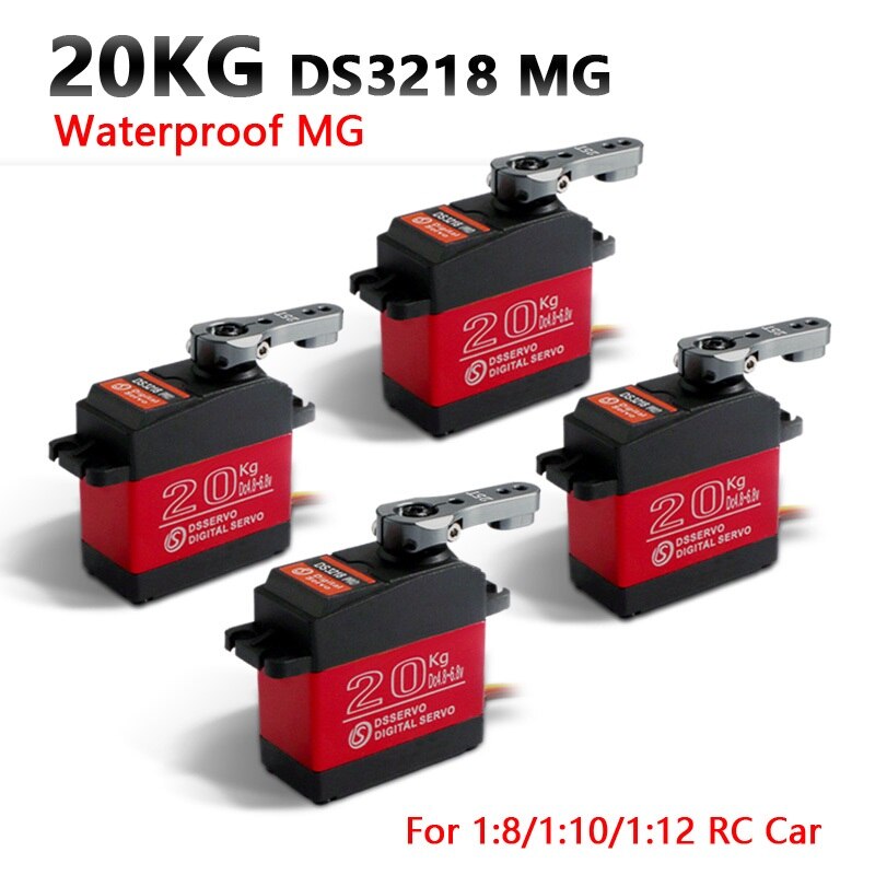 4 stuks rc servo 20 KG DS3218 of PRO digitale servo baja servo hoge koppel en snelheid 0.09 S metalen gear voor 1/8 1/10 Schaal RC Auto 'S: DS3218-180