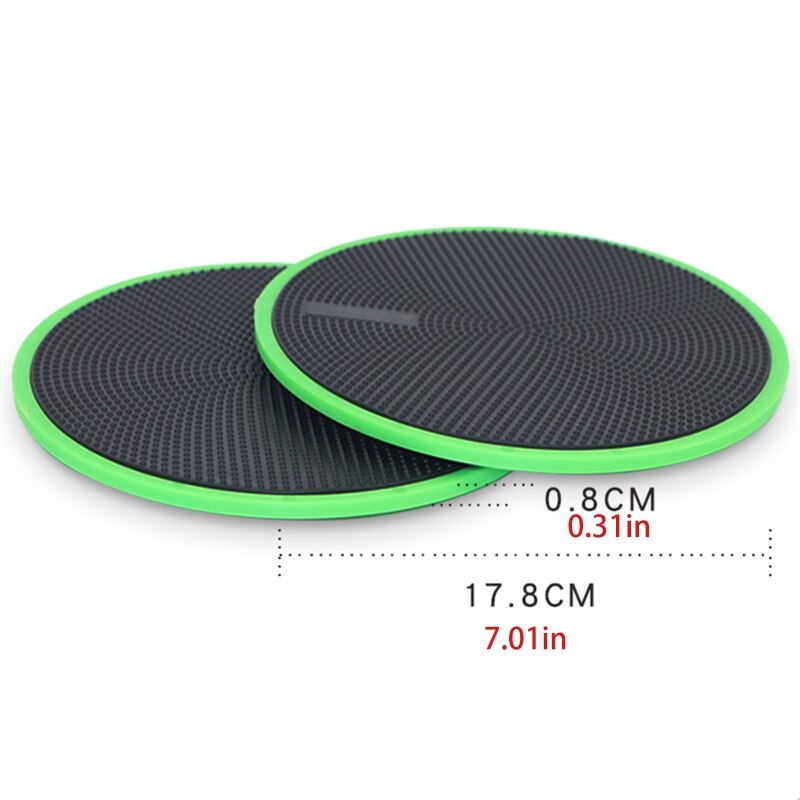 Fitness Sliding Discs Double Side Exercise Gym Round Full Body Sport Core Pads Q1FF