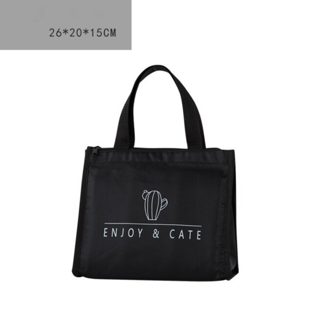 Portable Lunch Box Tote Cooler Bag Contracted Style Lunch Container For Men Women: Cactus Cross