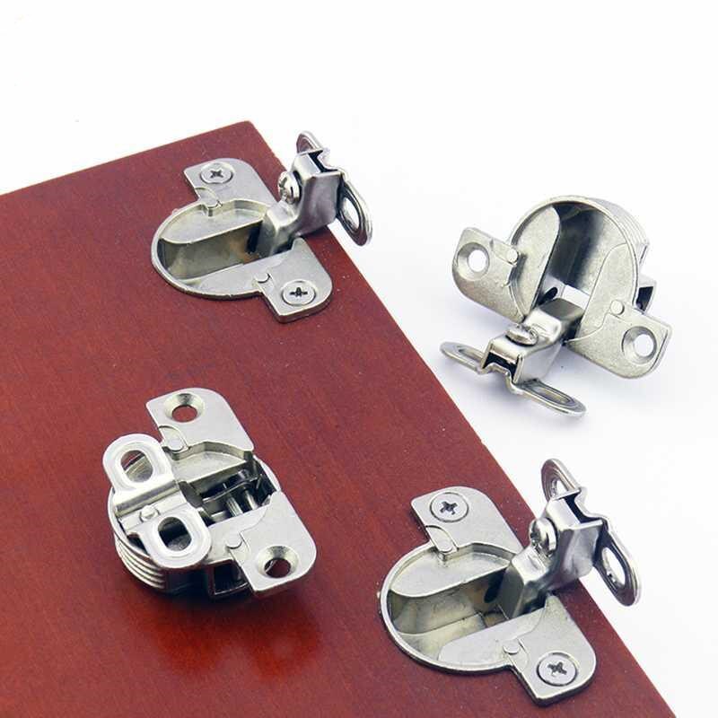 2 Stuks 90 Graden Vouwdeur Scharnier Verborgen Scharnier Soft Close Hydraulische Scharnieren Voor Kabinet Kast Deur Side Panel Connector