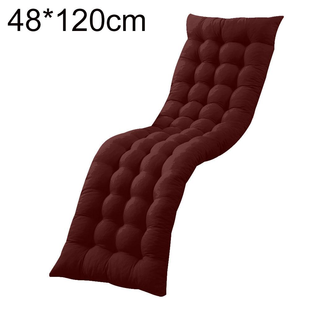 Winter Opvouwbare Dikker Kussen Kussen Dubbelzijdig Stoel Kussen Zachte Warme Fauteuil Stoel Seat Mat Lange Kussens Home Decor: COFFEE / 48x155cm
