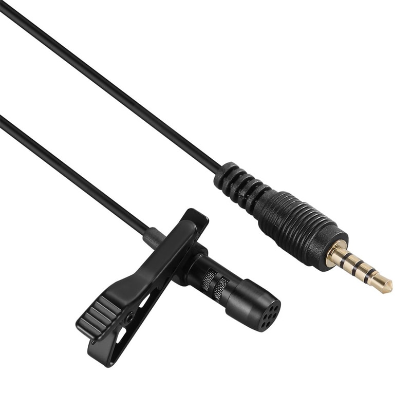 ONLENY 3,5mm Mikrofon Clip Krawatte Kragen für praktisch Sprechen in Vortrag 1,5 m Halterung Clip Vokal Audio- Revers mikrofone
