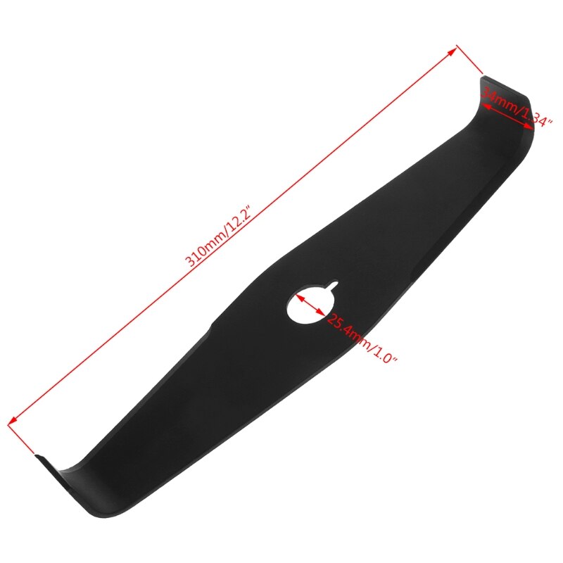 2Tooth 2T Universal Thicken Trimmer Blade Knife For Strimmer Brushcutter Replace Hardened Steel 31x3.4cm