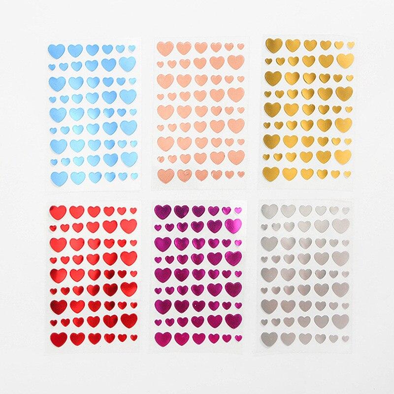 6 Sheet/set Children Reward Stickers Five-pointed Star Gold Foil Pvc Sticker Scrapbooking for Decoration Stationery Sticker: NO.3