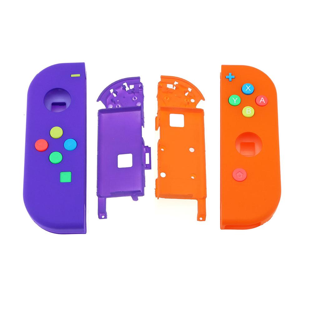 JCD 1set Replacement Housing Hard Shell Skin Case for Nintend Switch NS Joy-Con Controller Green Faceplate Cover for joycon: I E