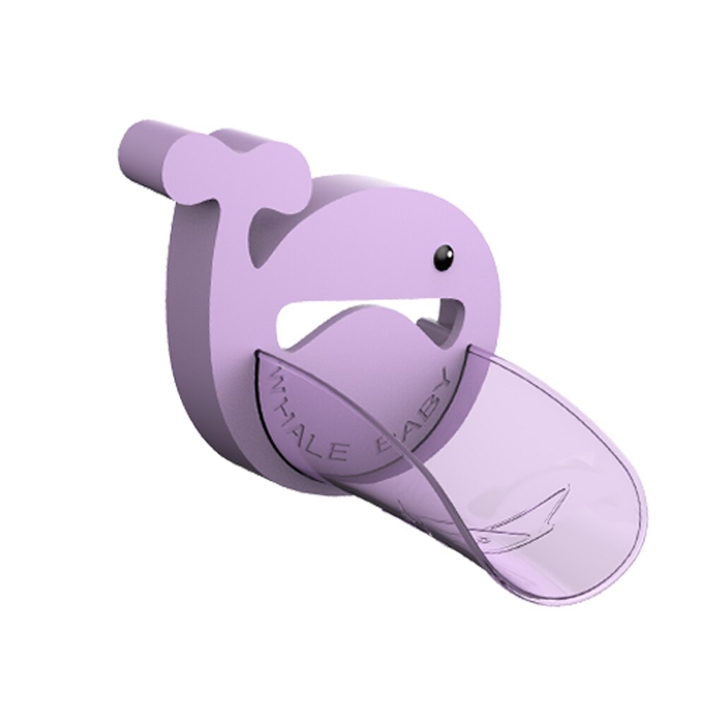 Children´s Cartoon Hand Washing Aid Tool PP Material Faucet Extender Bathroom Accessories: Flume purple