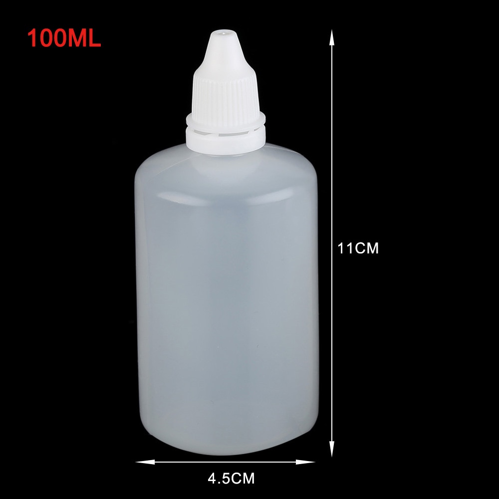 10 pc 30/50/100 ML Eye Vloeibare Lege Plastic Squeezable Dropper Flessen Sample Hervulbare Fles Reizen plastic Container