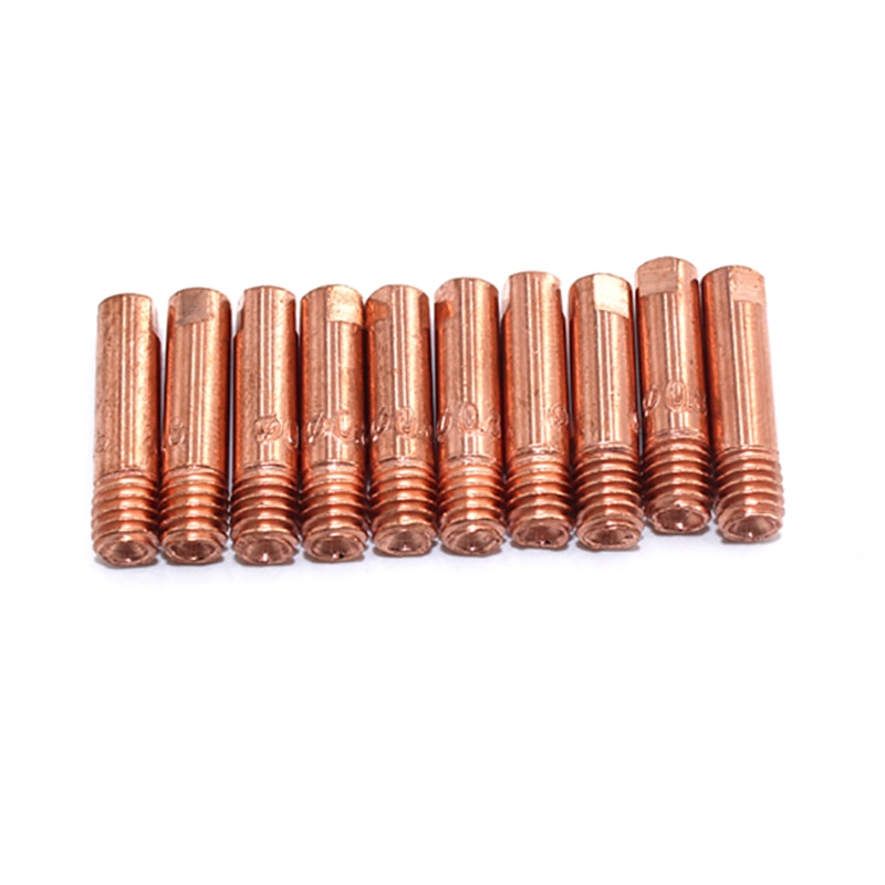 Embouts de Contact CO2 Mig de EASY-20pcs 0.8x25mm pour accessoires de consommables pour torche de soudage MB15 15AK Mag Mig