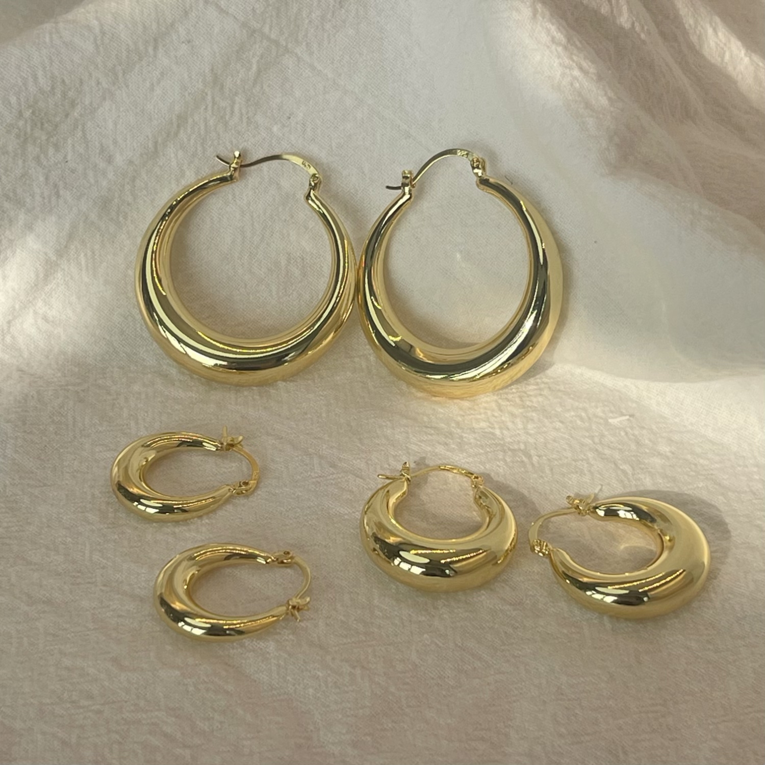 Pendientes de aro circulares grandes y exquisitos para mujer y niña, joyería grande de acero inoxidable para de boda, , estilo 2024