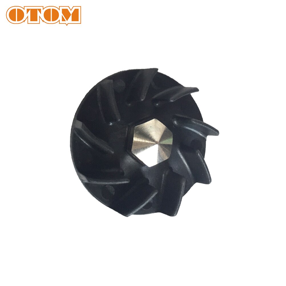OTOM NC250 NC450 Parts Water Pump Gear (ANE Wheel) Motorcycle 6 Fan Blades Electric Water Fuel Pump Rotor Impellers For ZONGSHEN
