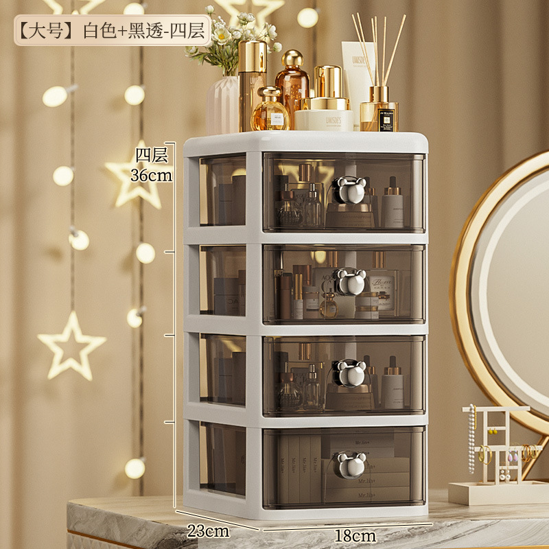 Mini skrivebordsopbevaringsboks skuffestil smykker papirvarer tape diverse varer kasse bog skrivebord kompakt opbevaringsbeholder: Gul