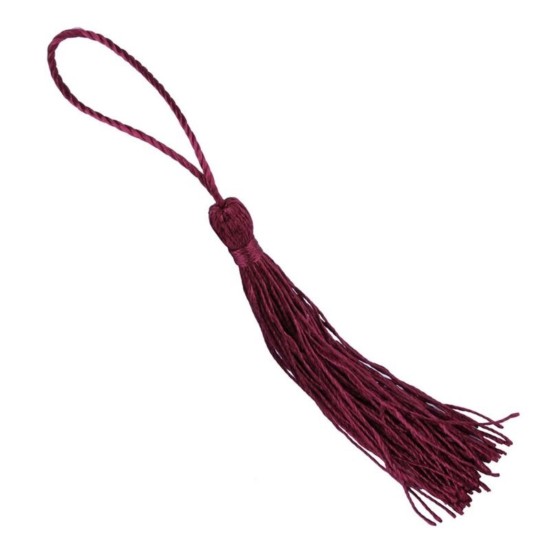 Buddha Bead Counter Decoration Polyester Tassels with Hanging Ring Silk Sewing Bang Trim Decorative Key Tassels Decor