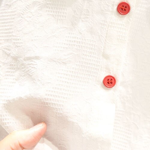 Camicetta a maniche lunghe a fiori ricamati per ragazze primavera autunno 2022