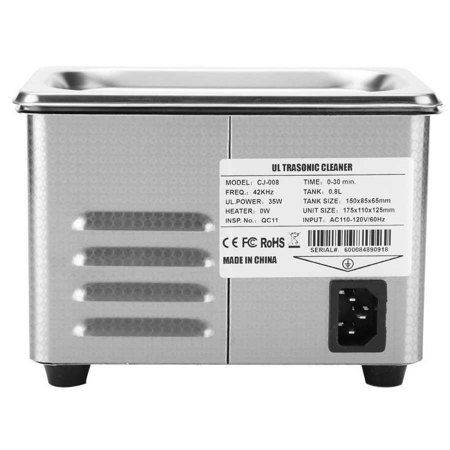 CJ-008 ultradźwiękowa maszyna czyszcząca na zegarek biżuteryjny okulary sztuczne zęza pomocą