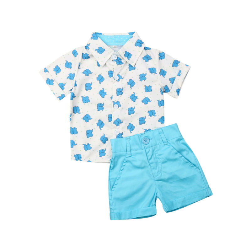 Ropa de caballero para niños pequeños, camisa, Tops, pantalones cortos, trajes formales