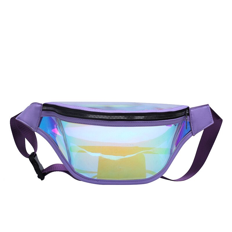 LADSOUL Nuove Donne di Modo della Cinghia del Sacchetto di 2019 di Alta Qualità IN PVC Trasparente Con Cerniera Femminile Ladie Ragazze Vita Banana Borse Cintura Donna: P1