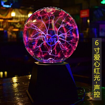 Elektrostatische bal inductie gloeiende bal plasmabal 5-8 inch rode en blauwe bal wetenschapsmuseum tentoonstellingsbal bliksembal: Type 4