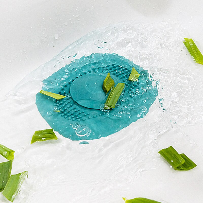 Siliconen Douche Afvoer Gootsteen Filter Haar Catcher Stopper Badkamer Afvoerputje Cover Universele Anti-Verstopping Gootsteenzeefje