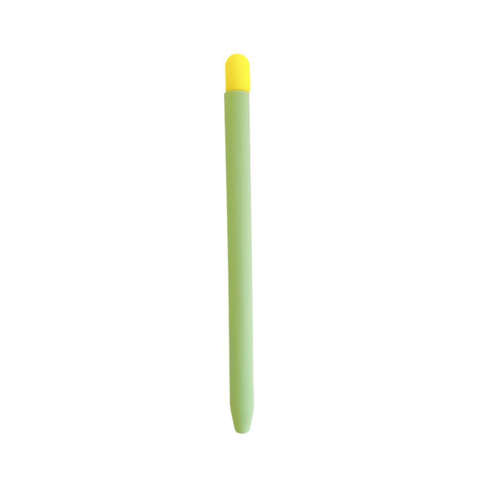 Étui de protection du stylet pour tablette Apple Pencil 2, en Silicone, antidérapant, de couleur assortie, avec capuchon de stylo: Green