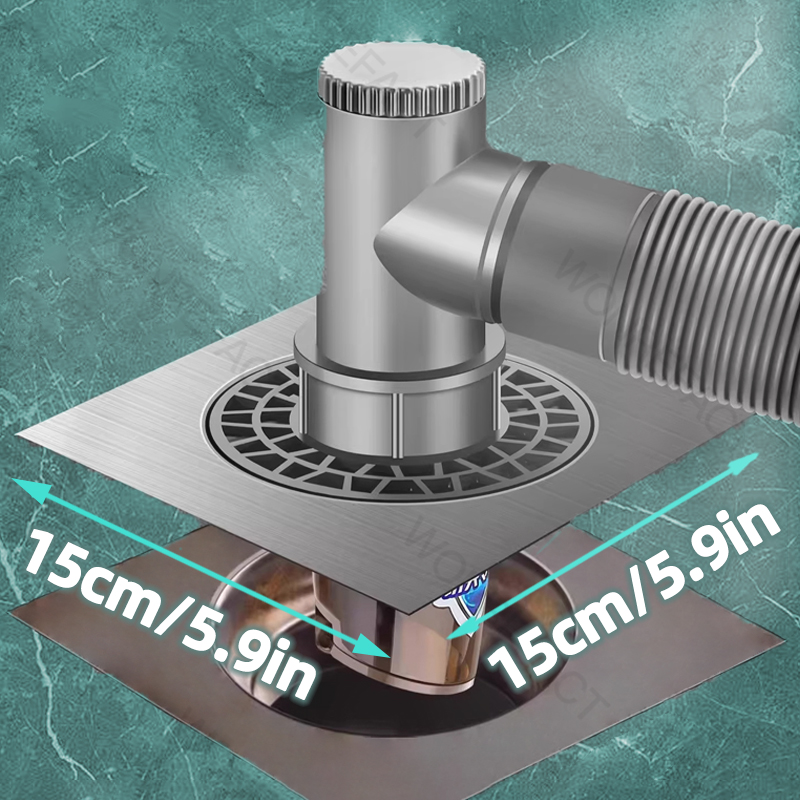 Washing Machine Floor Drain Tee Sticker Dual Purpose Connector Floor Drain Adapter Tee Joint Adapter Drain Sealing Tool