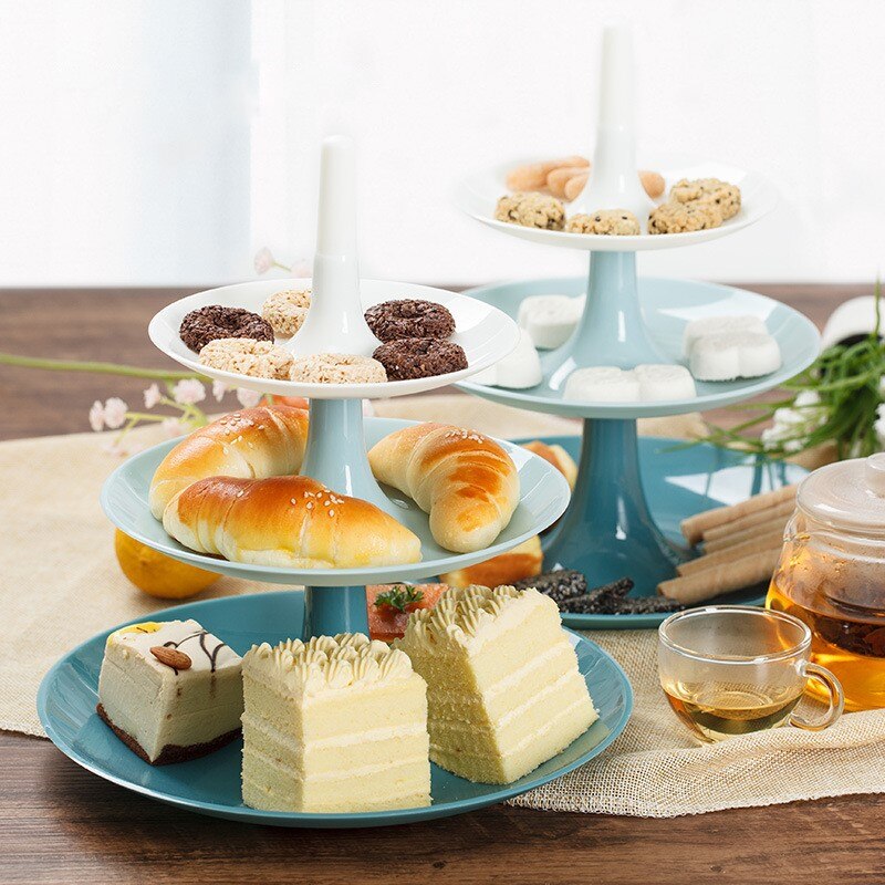 Cake Stand Afternoon Tea Wedding Plates Party Tableware Bakeware Tray Display Rack Cake Decorating Tool Dessert Bread Plates