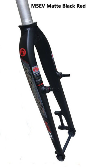 neue modell Mosso M5 MD5 M5E M5EV M6 MTB mountainbike gabel für v + Rabatt bremse 26" 27,5 "29" Fahrrad Vordere fest Ultraleicht gabel: M5EV Schwarz rot