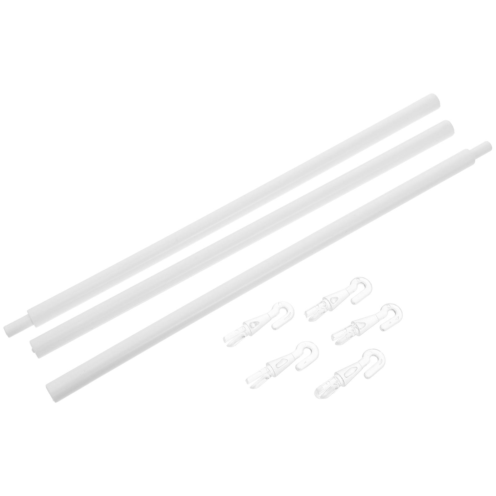 6pcs Blind Accessories 89CM PP Pull Rod Replacement Wand Hook for Blinds Curtains Window Vertical Blind Parts
